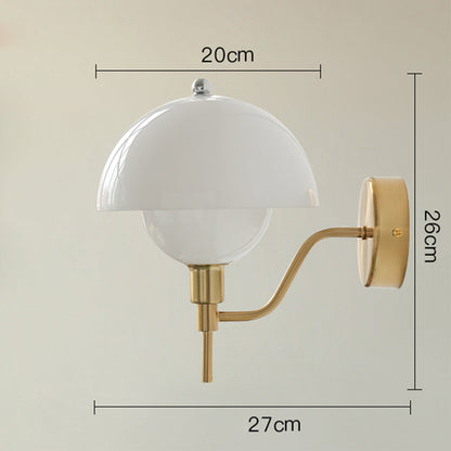 Fransk Svamp Glas Vägglampa