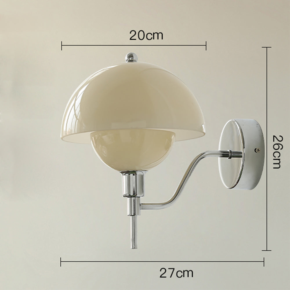 Fransk Svamp Glas Vägglampa