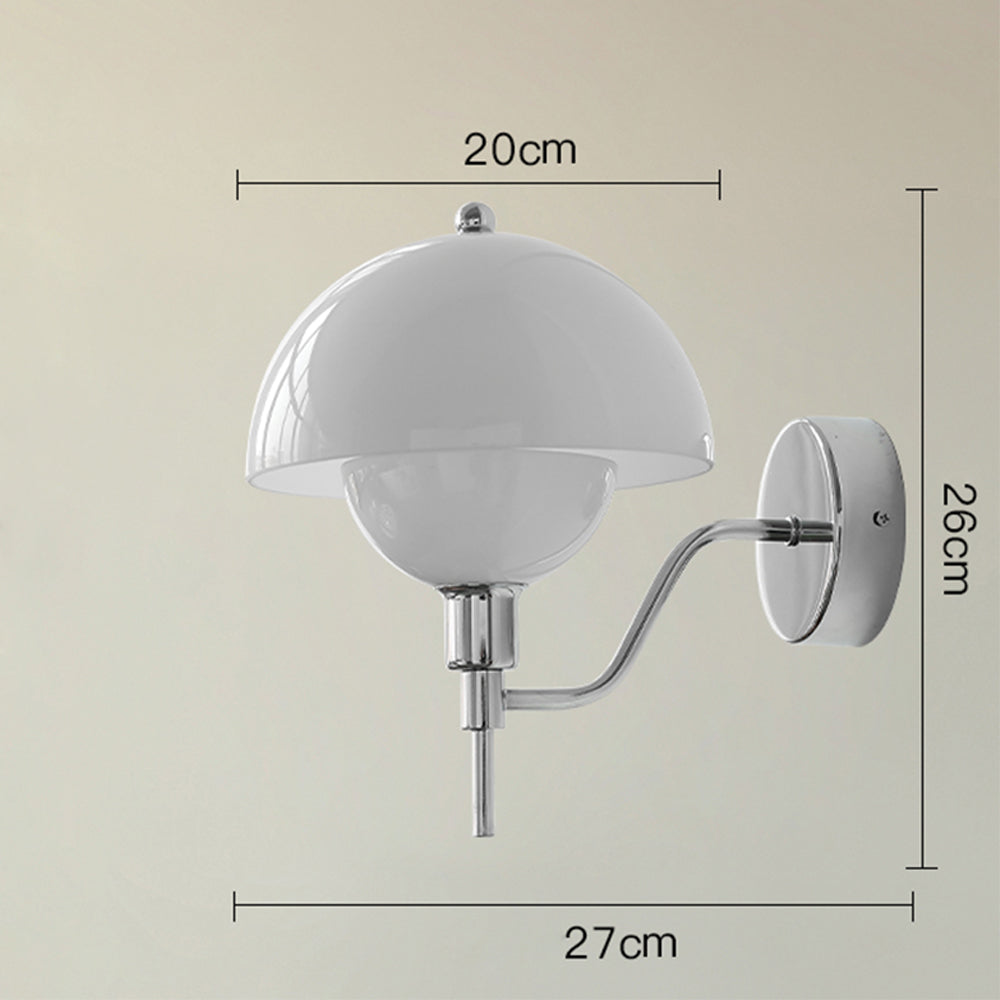 Fransk Svamp Glas Vägglampa