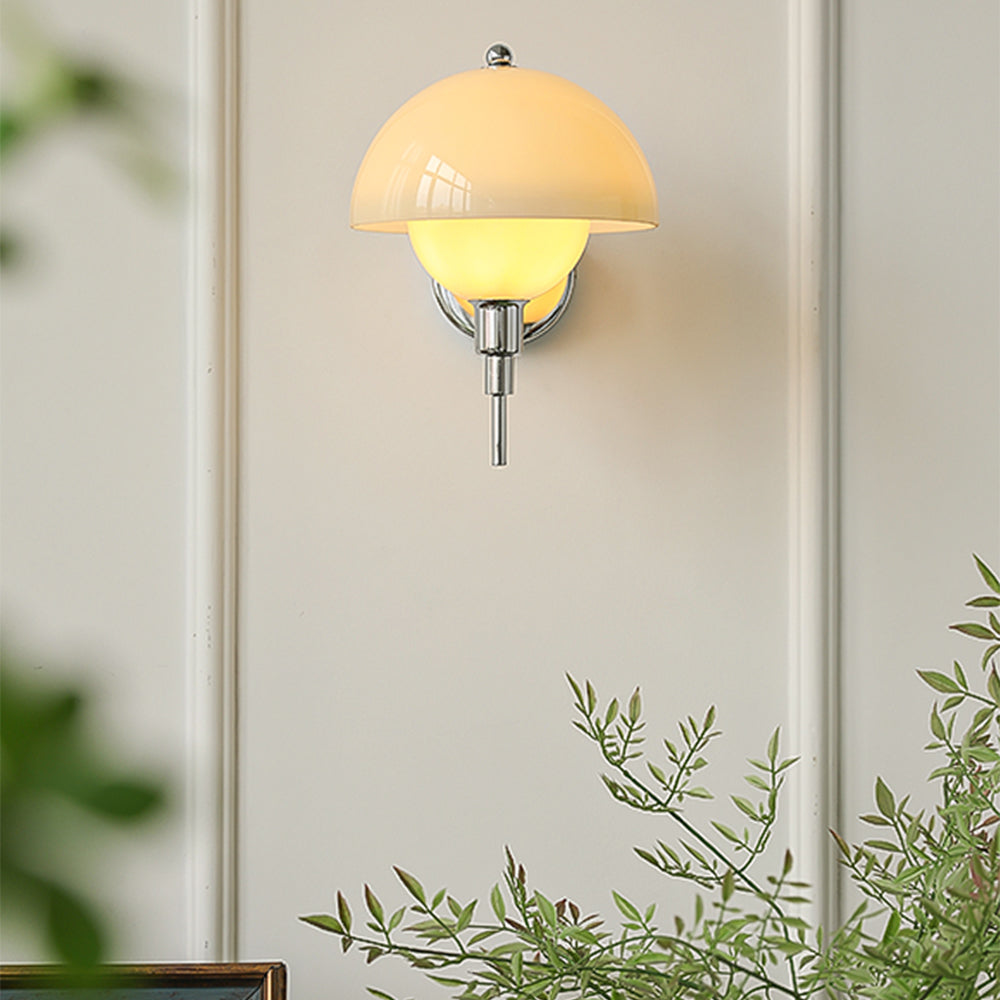 Fransk Svamp Glas Vägglampa