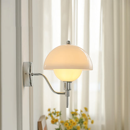 Fransk Paddsvamp Glas Vägglampa