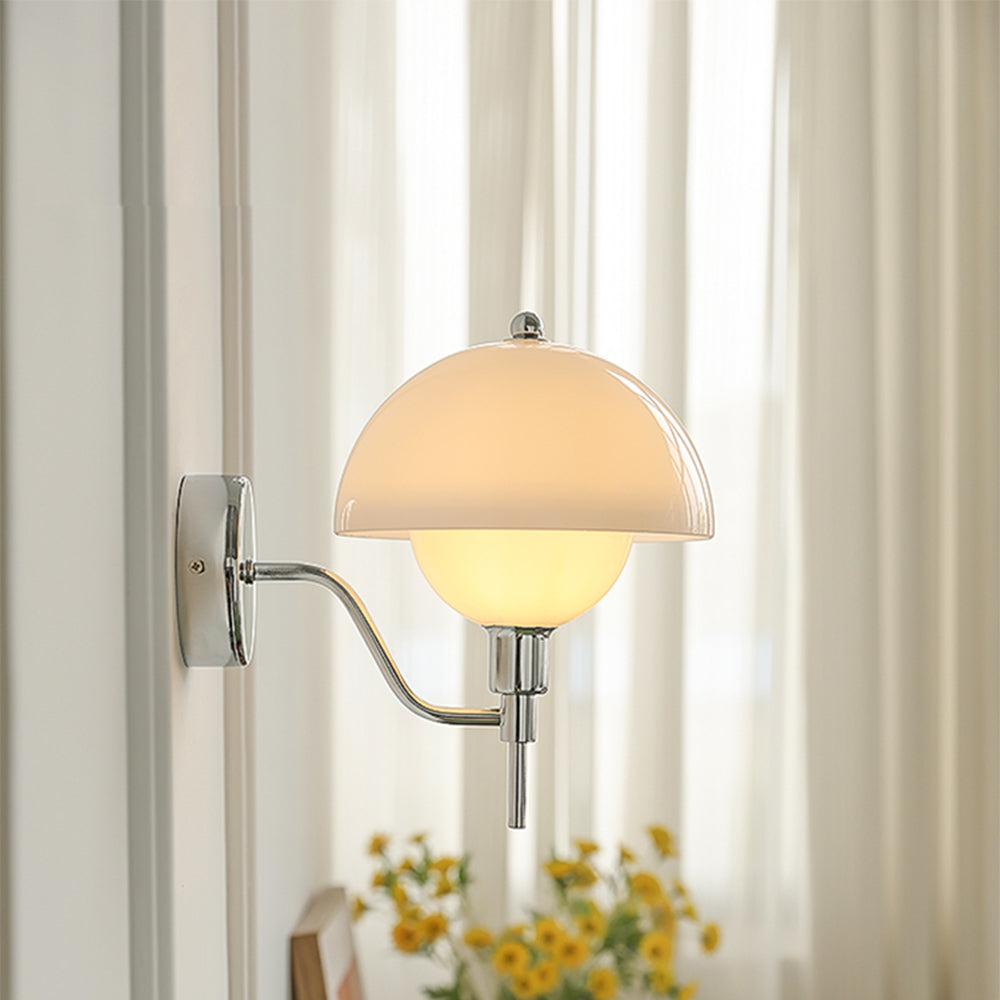 Fransk Svamp Glas Vägglampa