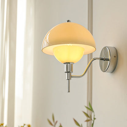 Fransk Svamp Glas Vägglampa