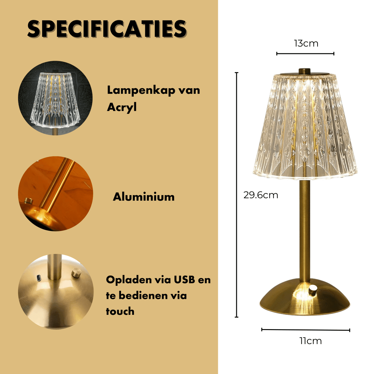 LumiHeritage Vintage Bordslampa