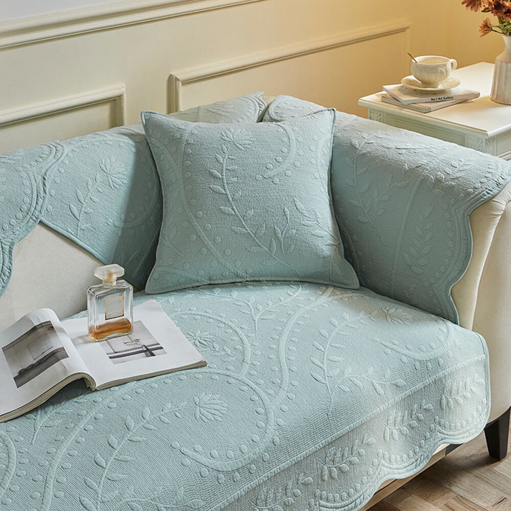 Boho Vävd Texturerad Bomull Andningsbar Sofföverdrag 70x70cm