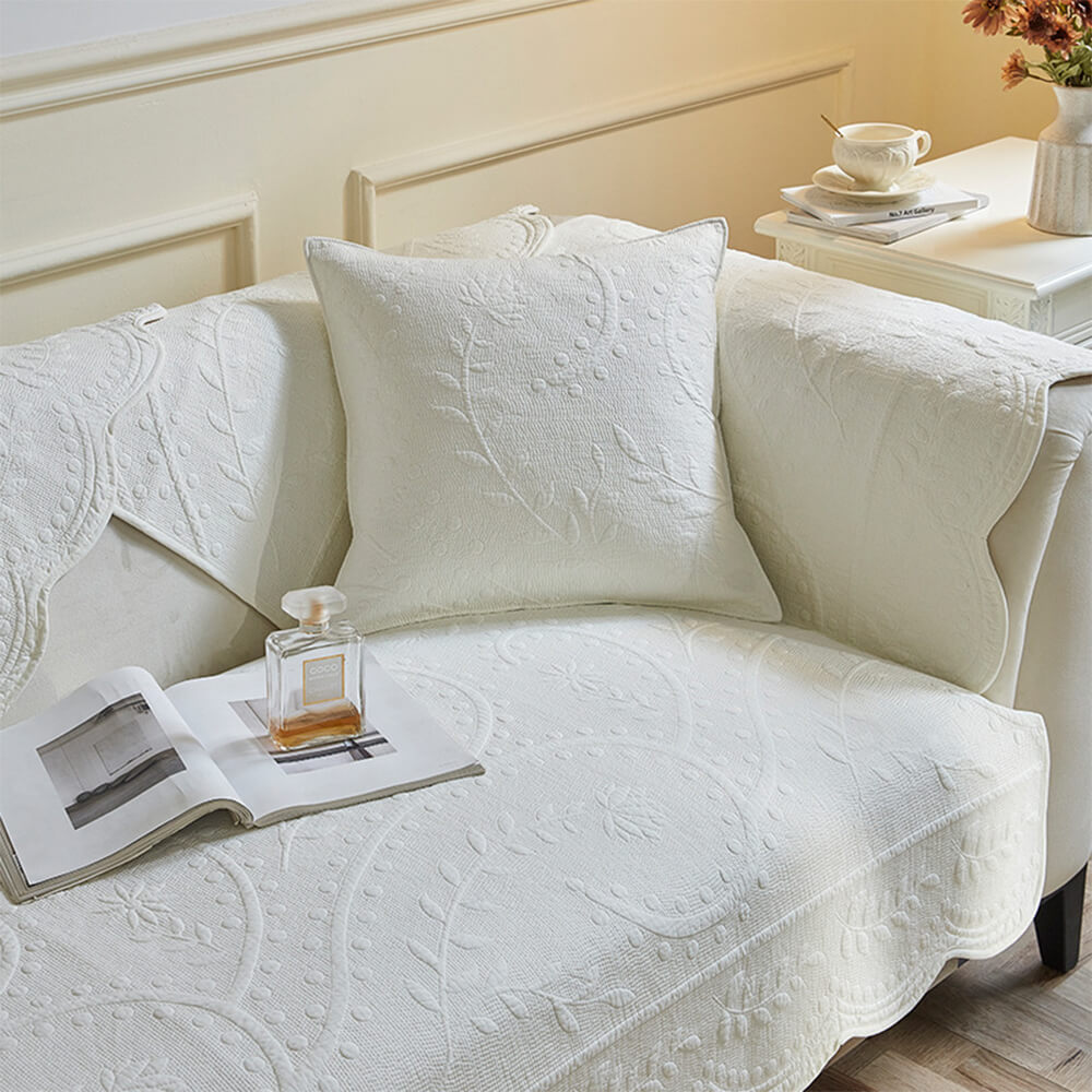 Boho Vävd Texturerad Bomull Andningsbar Sofföverdrag 70x70cm