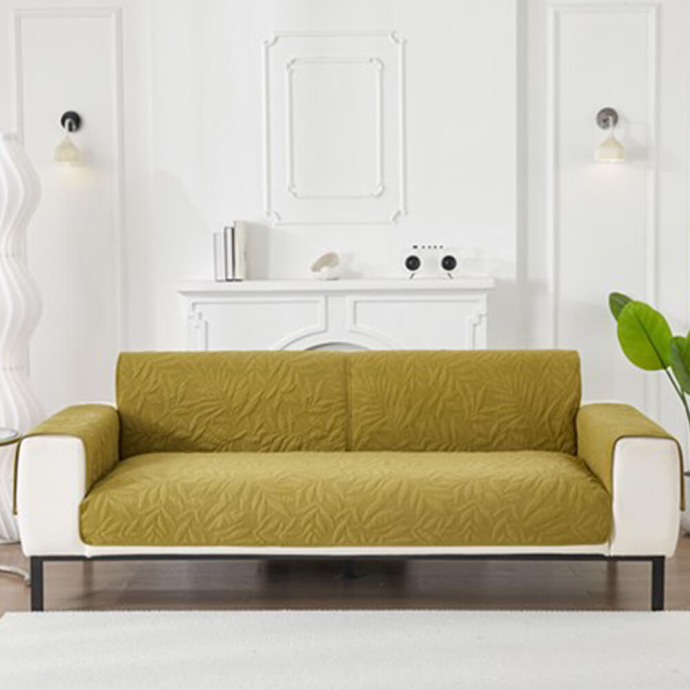 Bladmönster Ultra-mjuk Vattentålig Halkfri Sofföverdrag