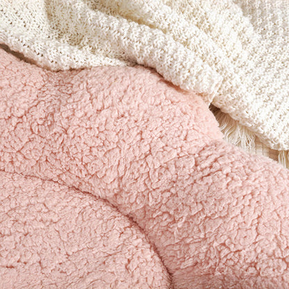 Fårformad Plush Pet Bed Mysig Lekfull Ultra-Mjuk Bomull Sammet