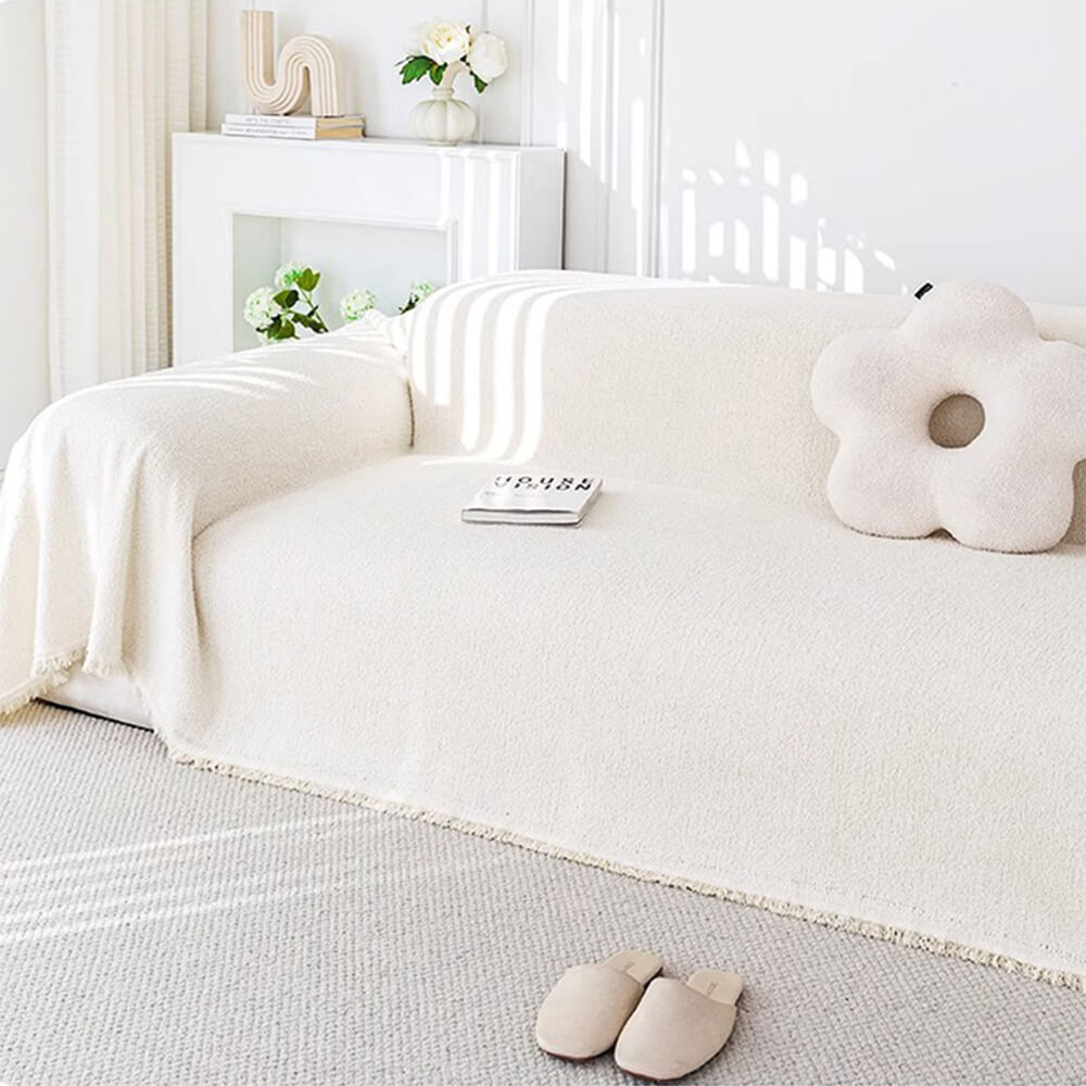 Mjuk plysch vattentät mångsidig soffskyddsöverdrag