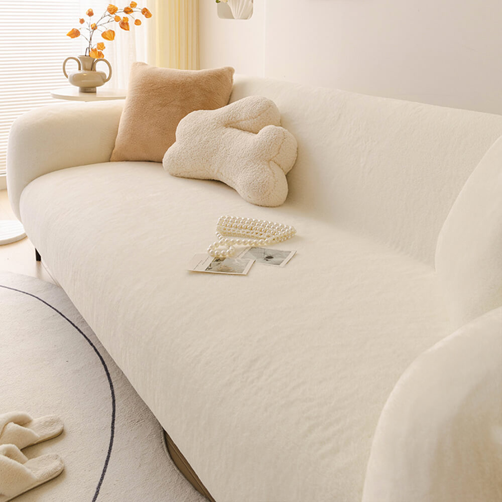 Ultra Soft Hudvänlig Plysch Full Coverage Soffskydd Sofföverdrag