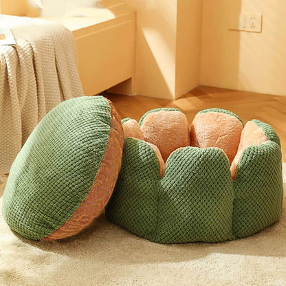 Kaktusformad Bekväm Husdjursbädd Mjuk Korallvelourdesign
