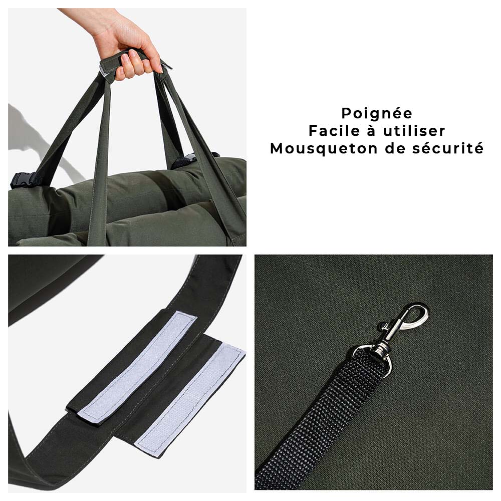 Hundbilstol med säkerhetsrem och kudde