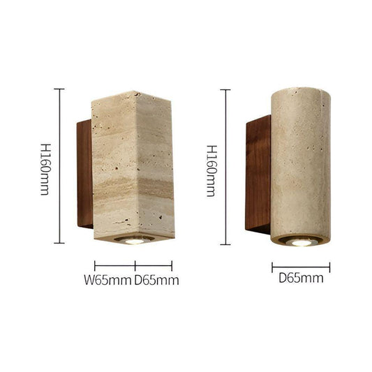 LED MarbleScape - Wabi Sabi LED-vägglampa med japansk design