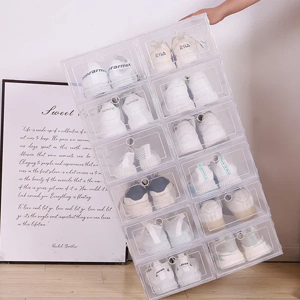 Skoförvaringslådor Klara Stapelbara Plasthållare