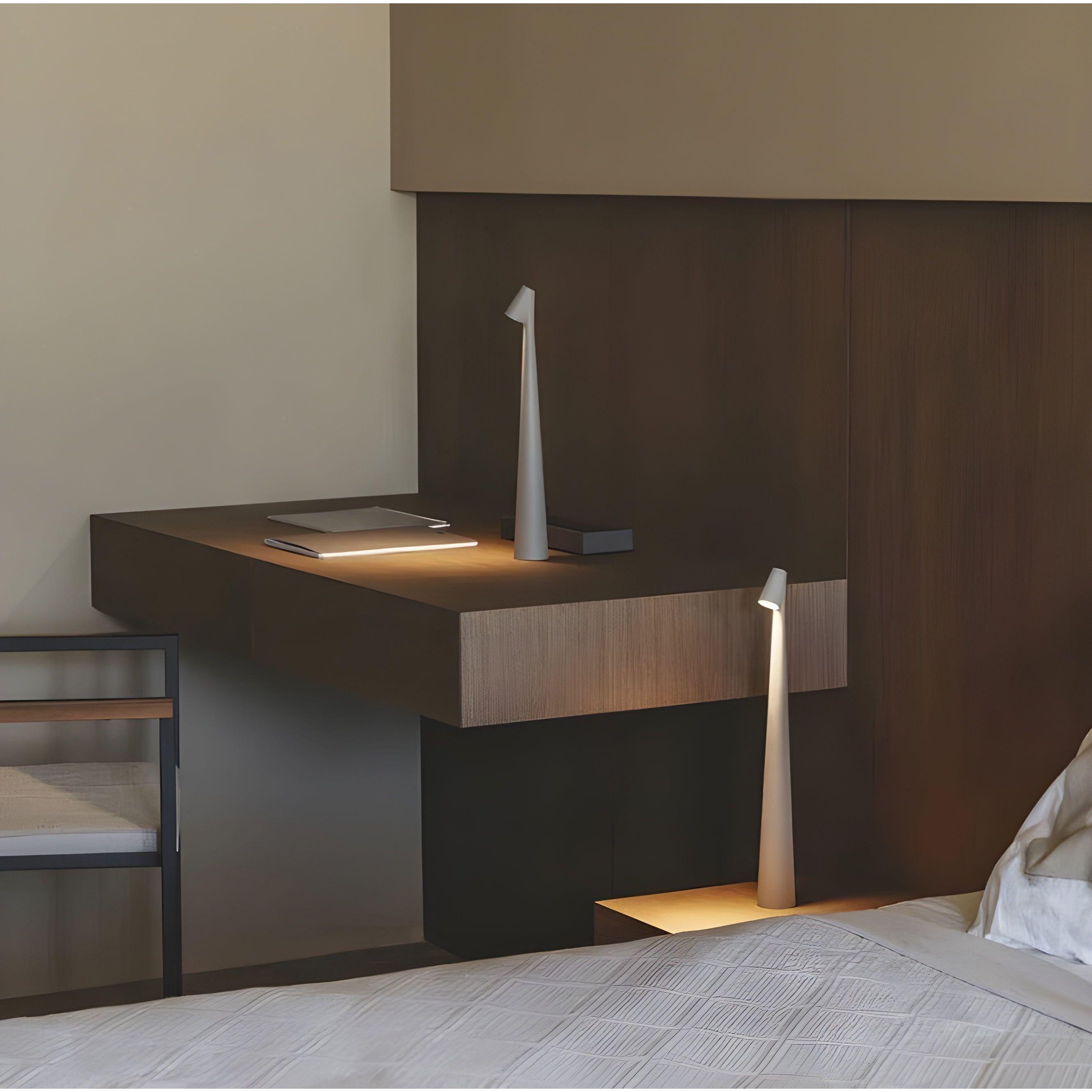 Trådlampa LED-nattlampa – uppladdningsbar och modern | Idealisk för mysiga rum