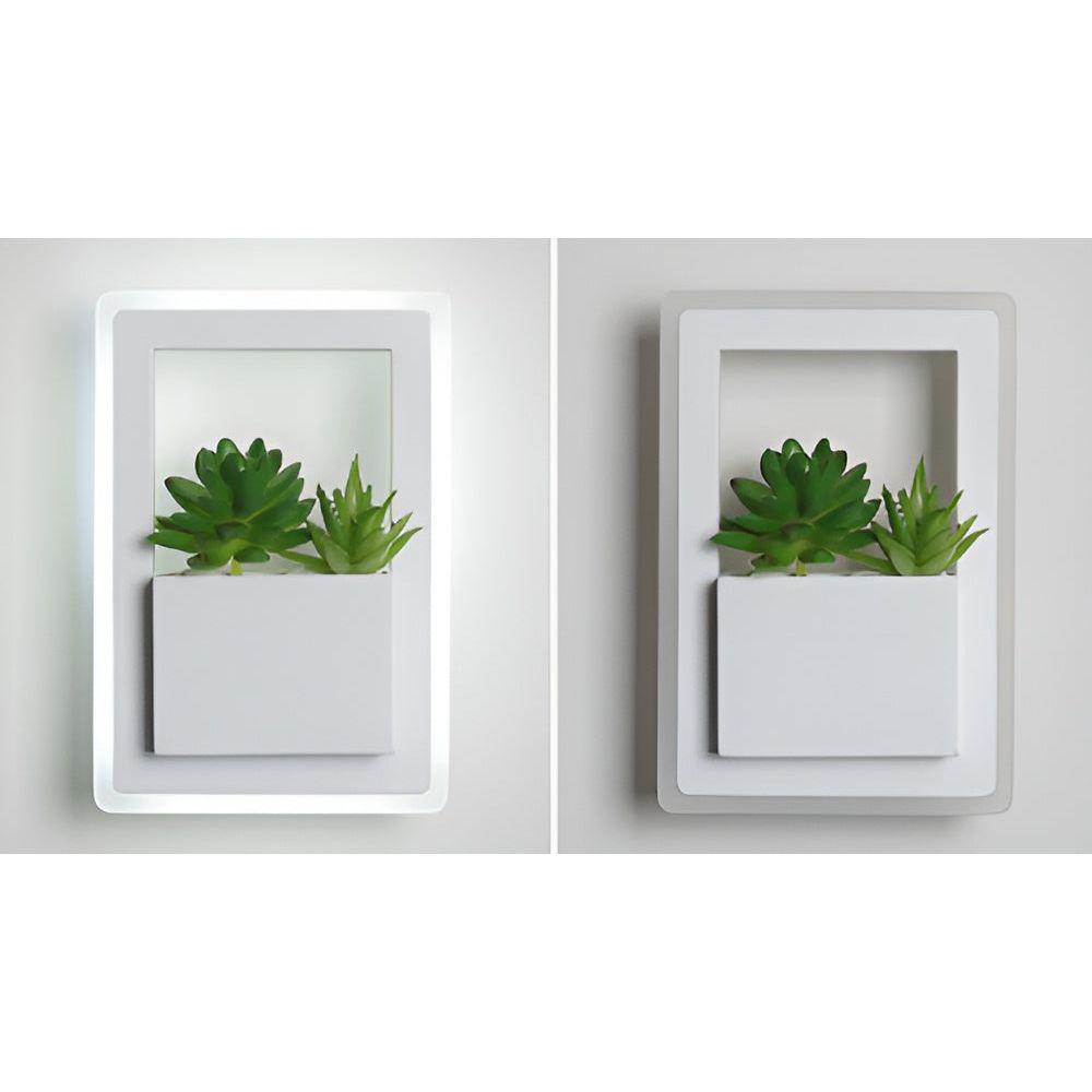 EcoChic Glow - Minimalistisk nordisk konst växtväggslampa för stilfulla glödande