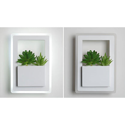 EcoChic Glow - Minimalistisk nordisk konst växtväggslampa för stilfulla glödande