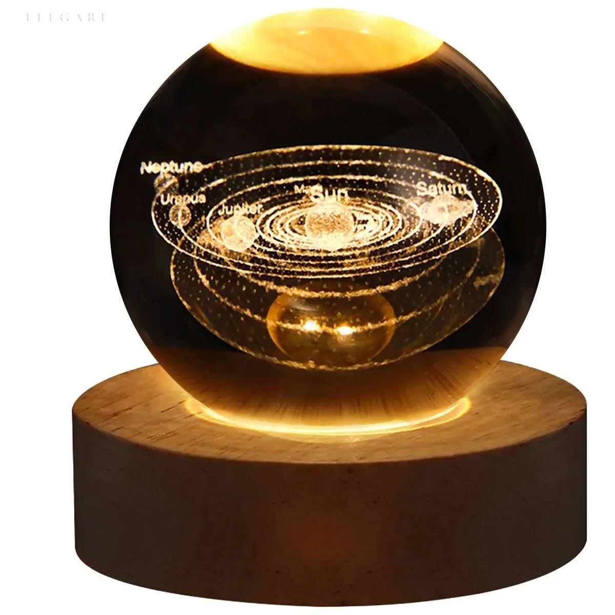 Galaxy Glow - Elegant astronomi lysende krystall-lamper