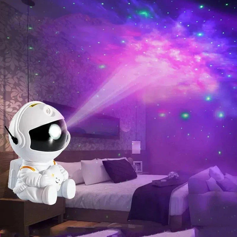 GalaxyGlow - Astronaut LED Nattlampa med Stjärnprojektion