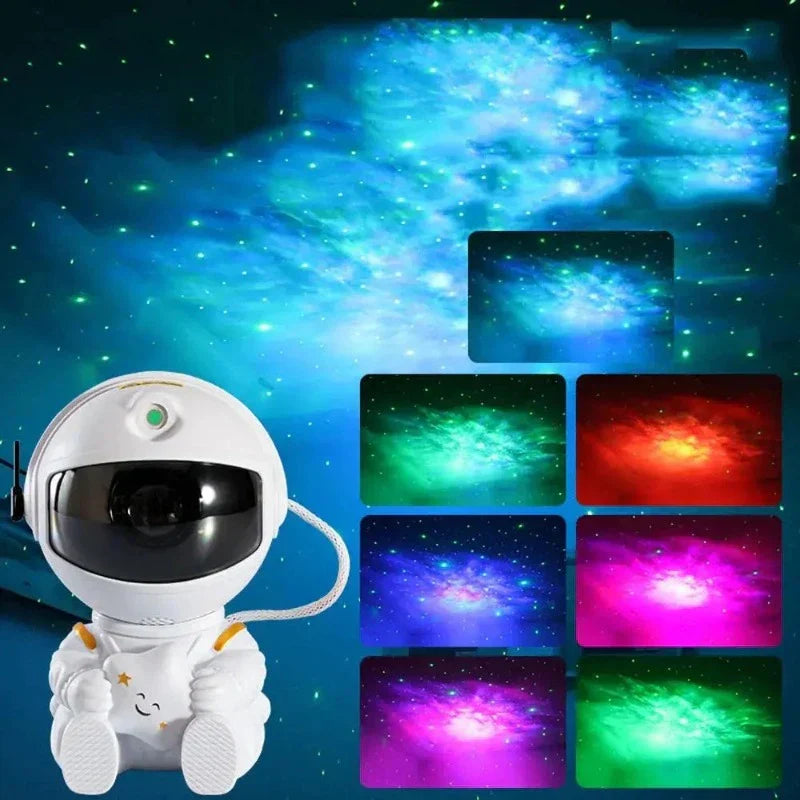 GalaxyGlow - Astronaut LED Nattlampa med Stjärnprojektion