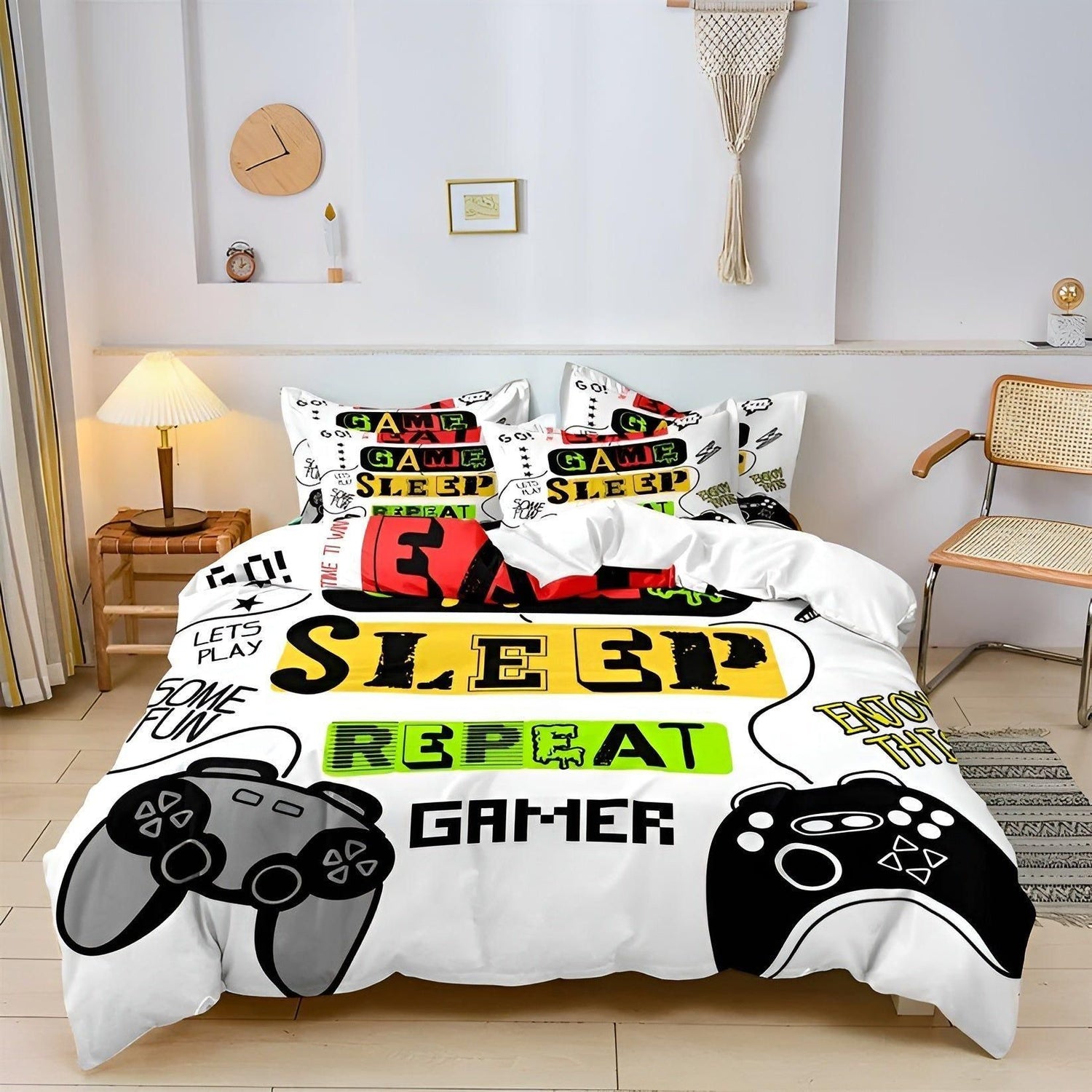 GamePad sängkläder set - Färgglatt barn Gamepad sängkläder set