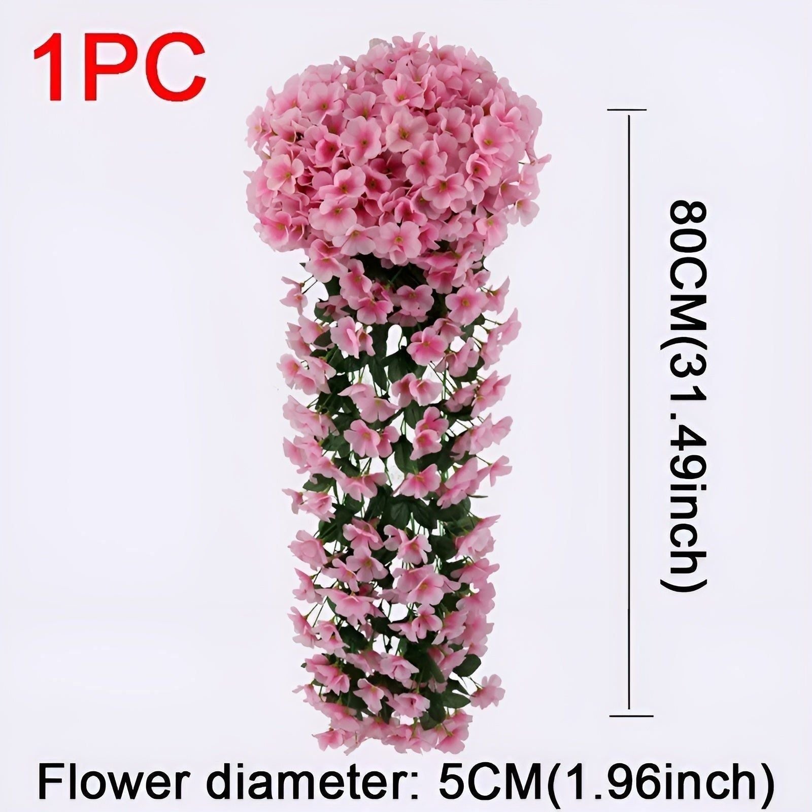 GardenBlossom Decor - Konstgjord blomma hängande korg för dekoration