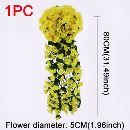 GardenBlossom Decor - Konstgjord blomma hängande korg för dekoration