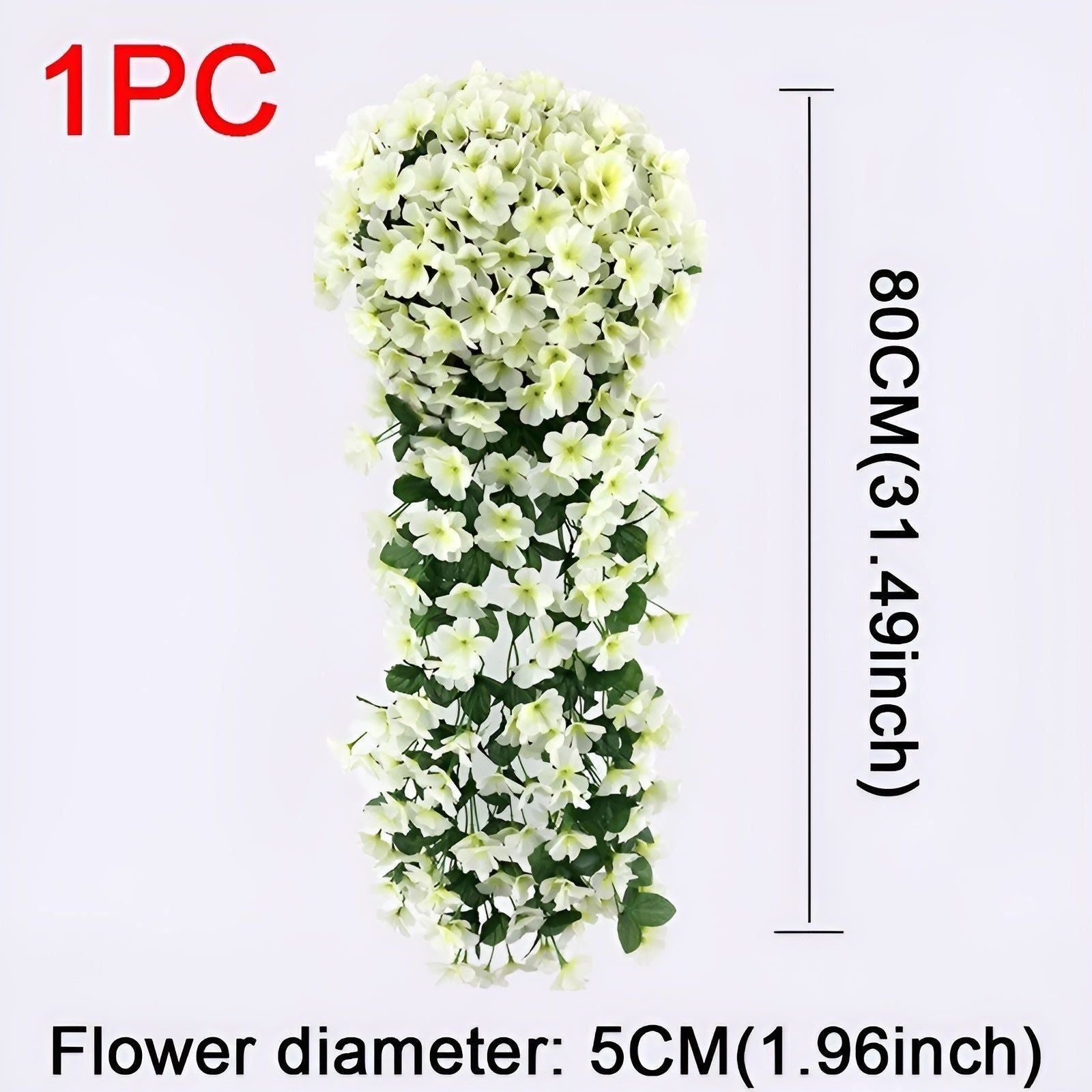 GardenBlossom Decor - Konstgjord blomma hängande korg för dekoration