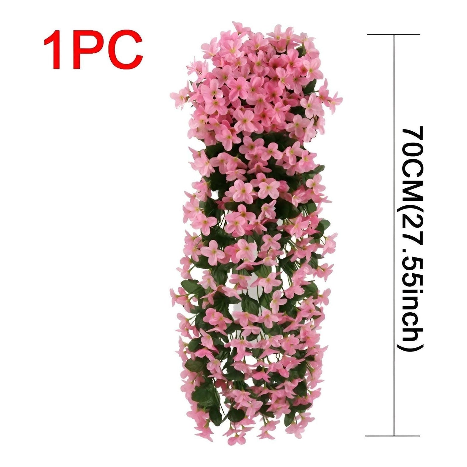 GardenBlossom Decor - Konstgjord blomma hängande korg för dekoration