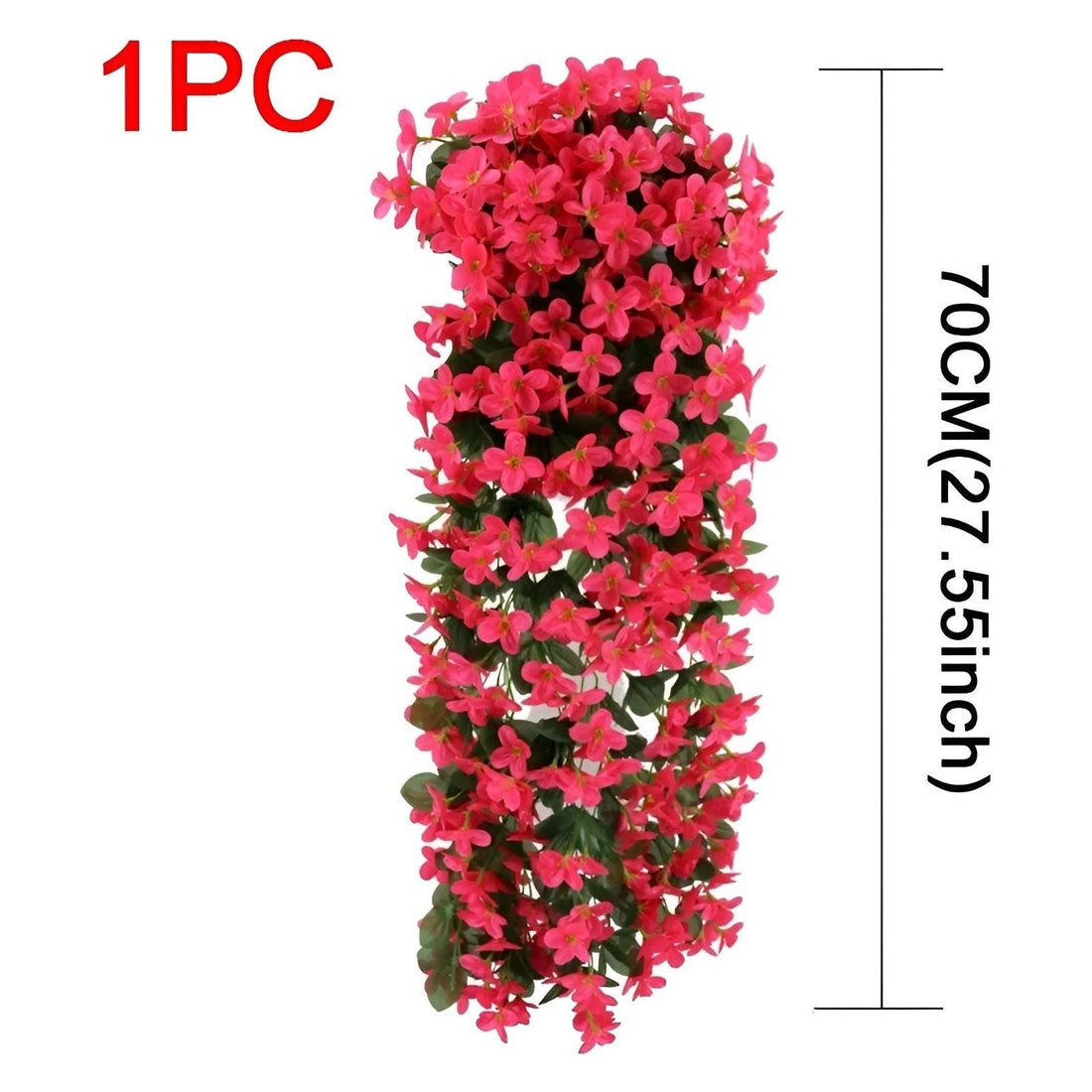 GardenBlossom Decor - Konstgjord blomma hängande korg för dekoration