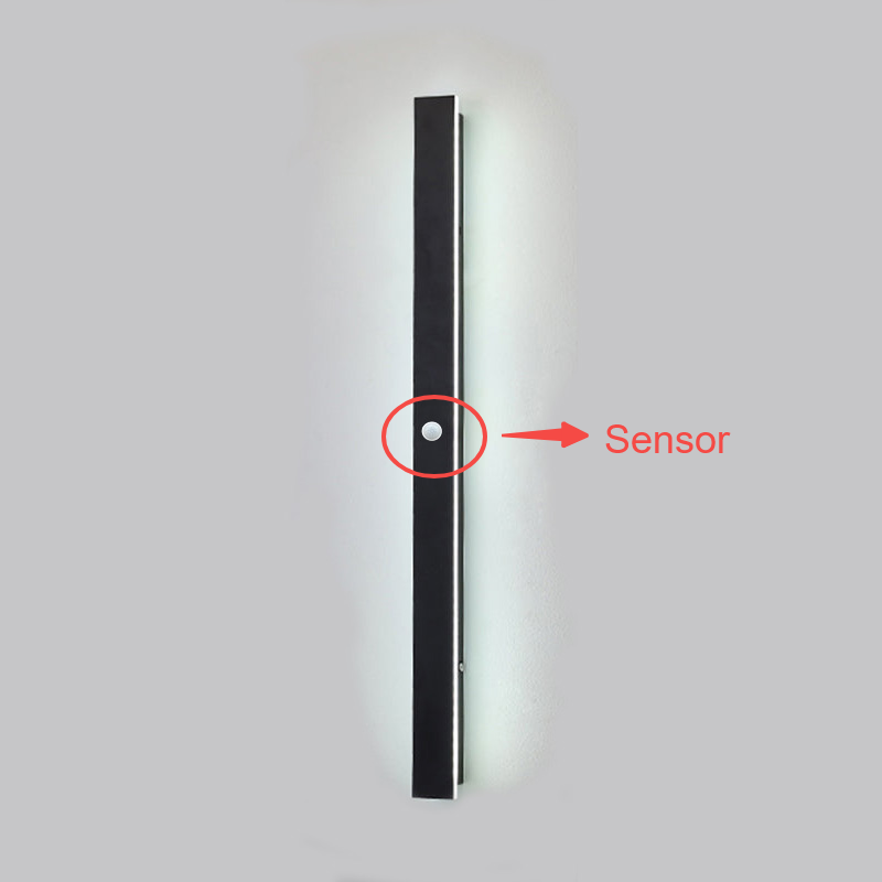 Zenith - Modern Design LED Vägglampor Svart Metall för Trädgård och Hall