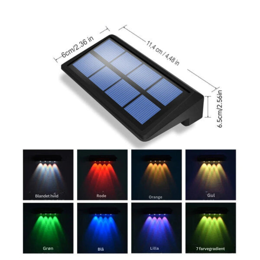 Carvallo - Solar LED Ljus Med Justerbar Ljusstyrka för Utomhusbruk