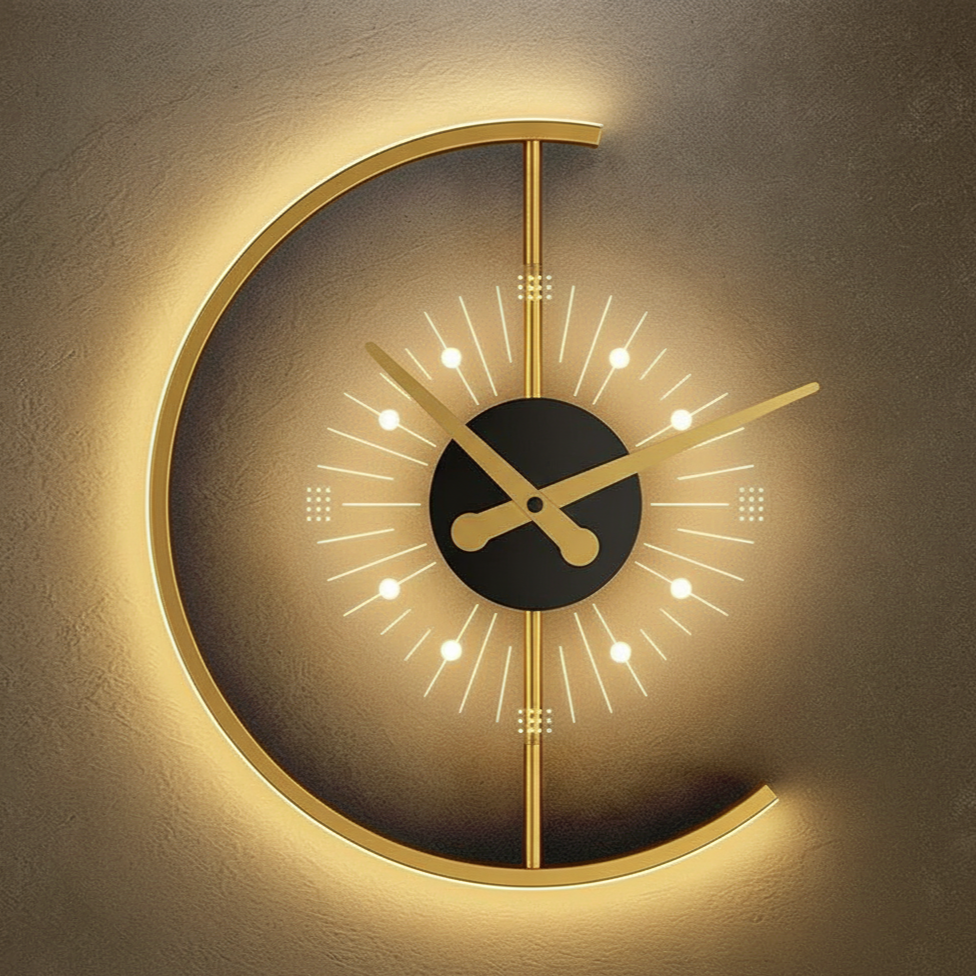 Lumano | Modern LED-vägglampa i klockdesign med dimmerfunktion