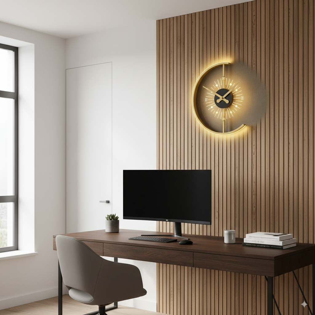 Lumano | Modern LED-vägglampa i klockdesign med dimmerfunktion