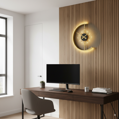 Lumano | Modern LED-vägglampa i klockdesign med dimmerfunktion