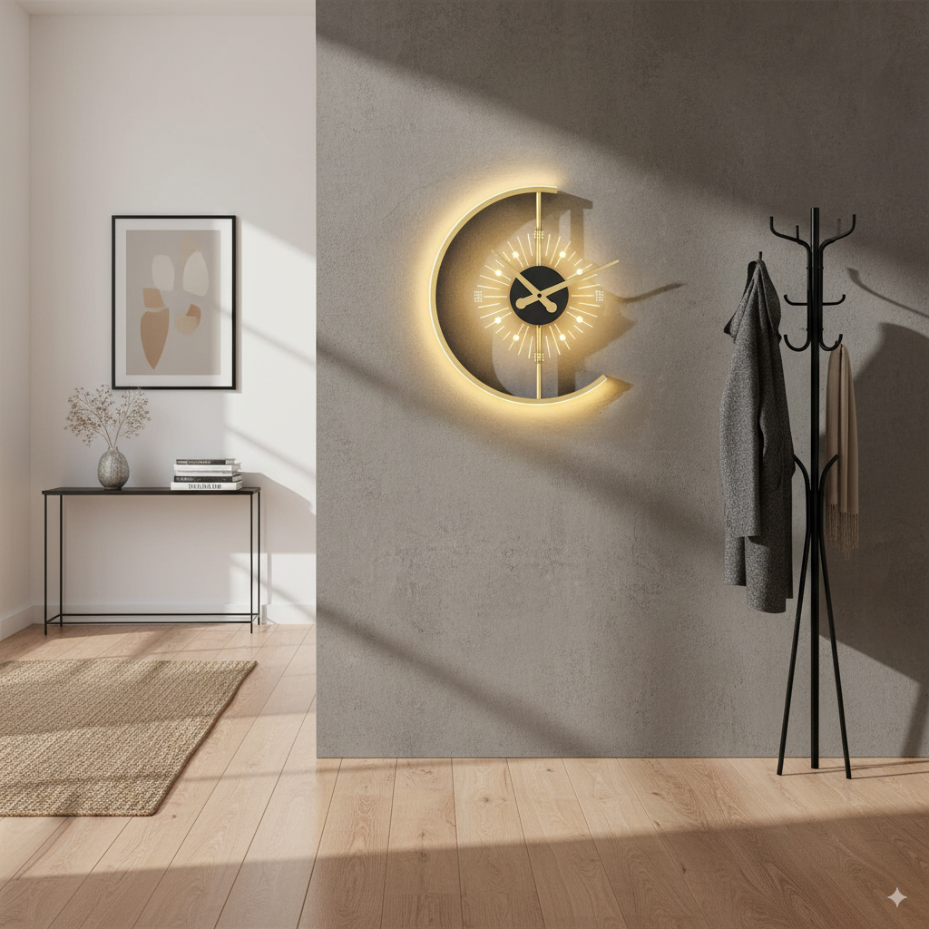 Lumano | Modern LED-vägglampa i klockdesign med dimmerfunktion