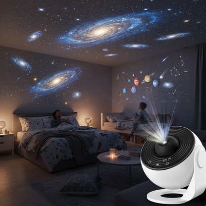 Aurava Sky | LED-stjärnhimmelprojektor med galax- och dimmaeffekt