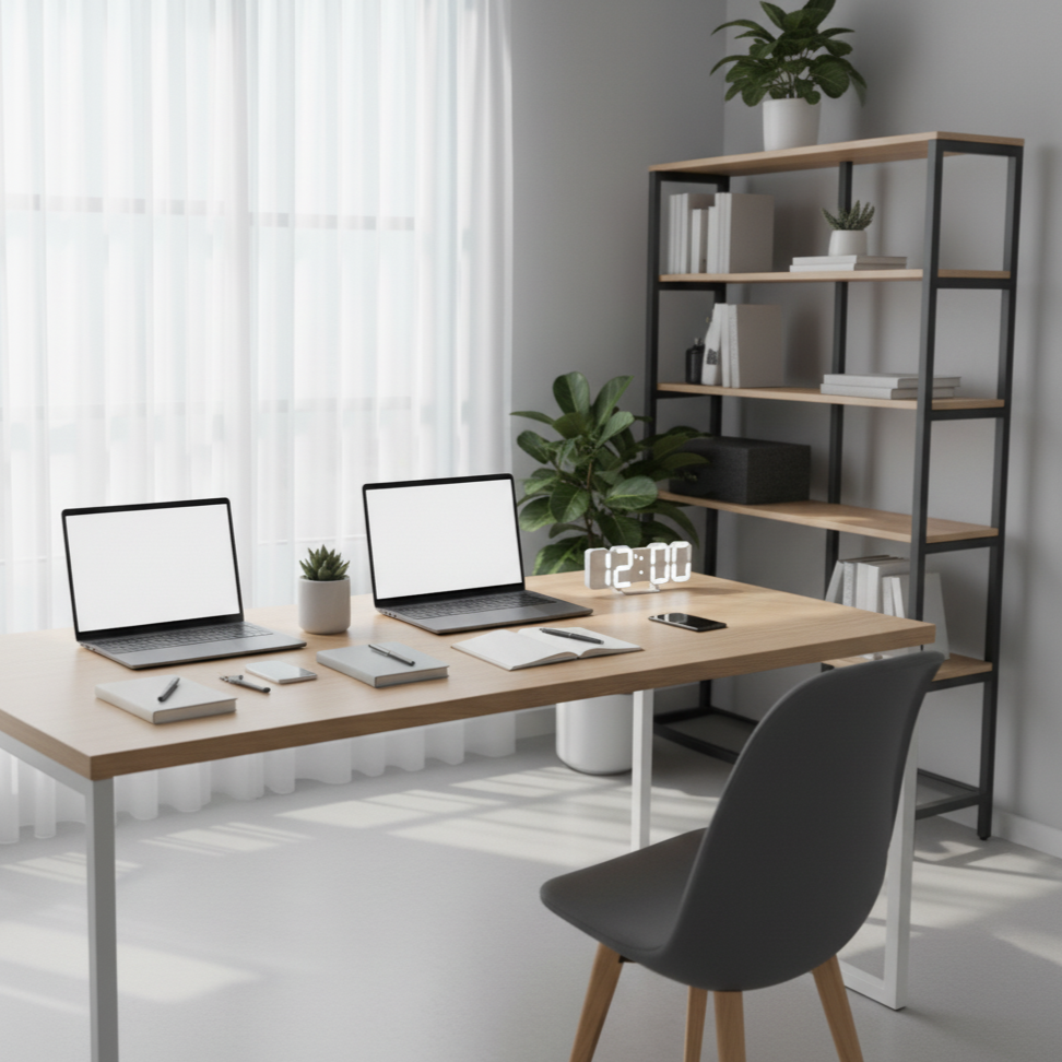 Digitix | Modern 3D LED-klocka för vägg &amp; skrivbord