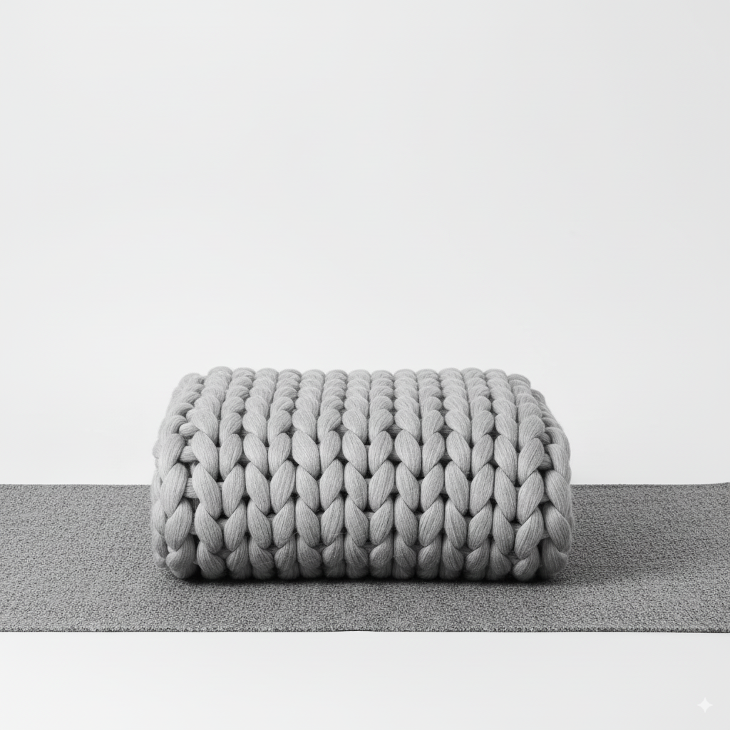 NordWeave | Elegant XXL Stickdeken av mjukt garn för vardagsrum och sovrum