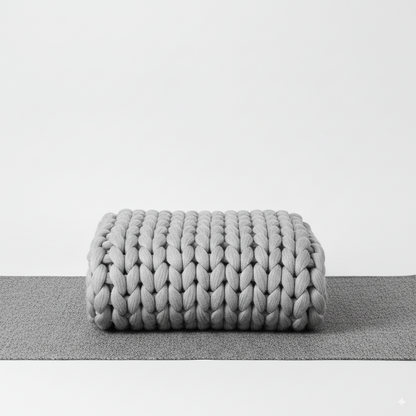 NordWeave | Elegant XXL Stickdeken av mjukt garn för vardagsrum och sovrum