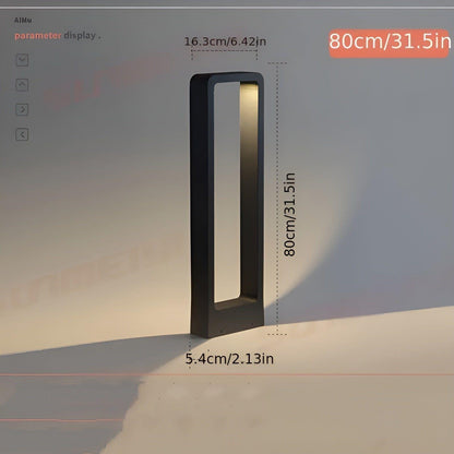 Moderna LED Pollerljus i aluminium – Väderbest belysning för trädgård i svart eller grå | För terrass, väg &amp; ingångsområde