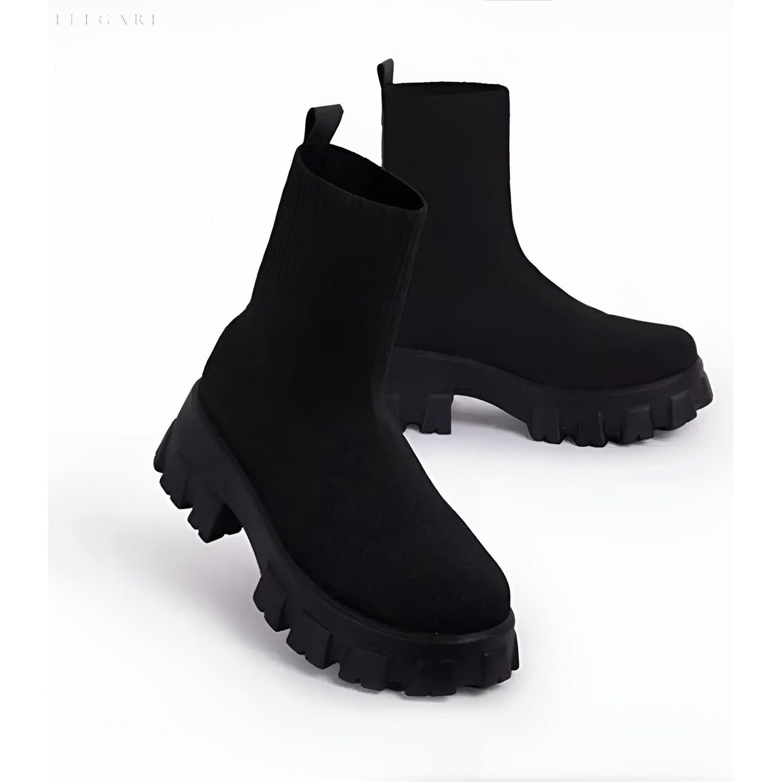 GlamFit Boots - Moderiktiga stövletter med stretchigt tyg