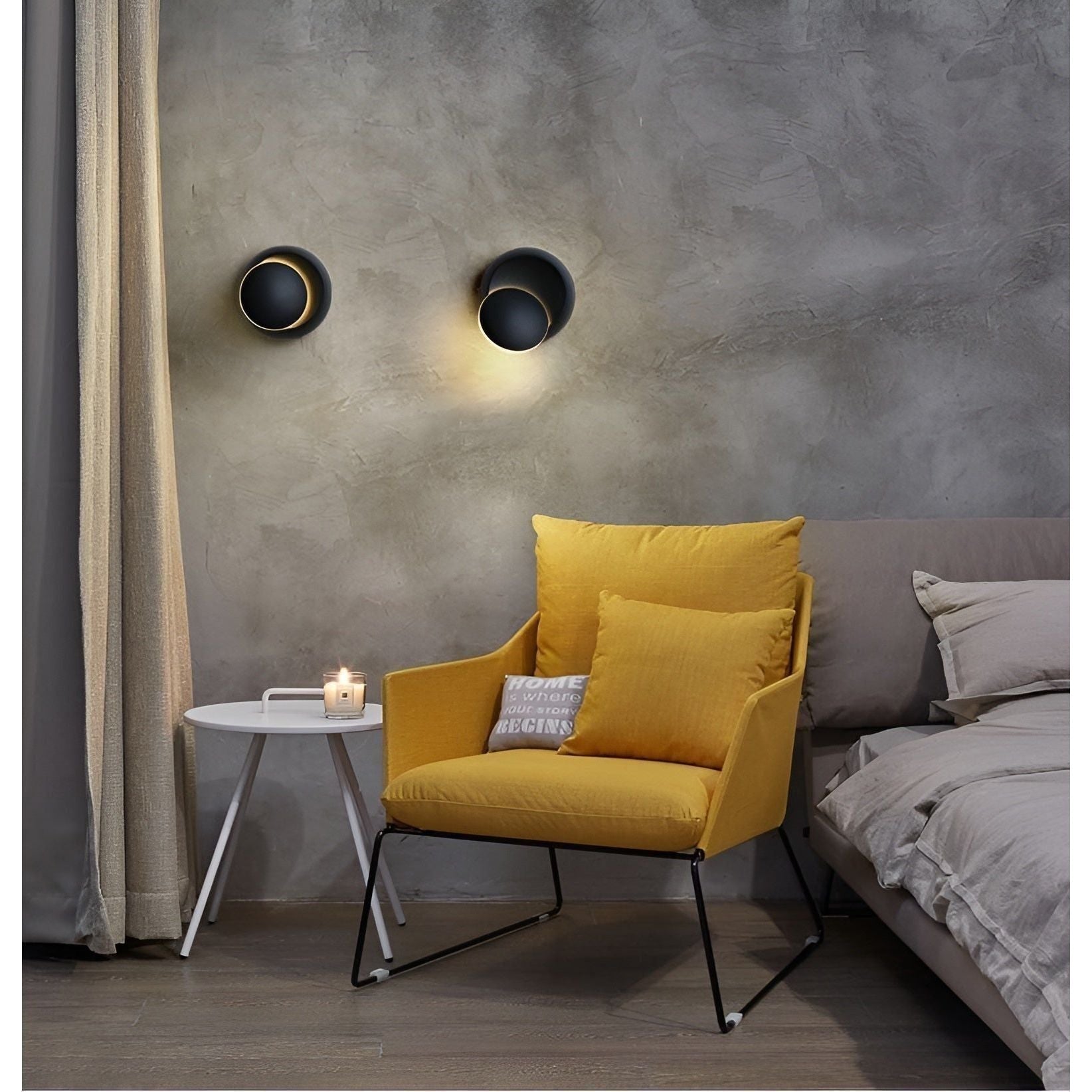 GlamSpin Light - 350 Grad Rotera Modern Vägglampa