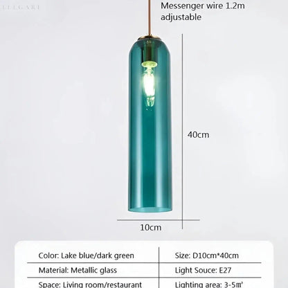 GlassBliss Lampa - Nordic Iron Glass LED Vägglampa