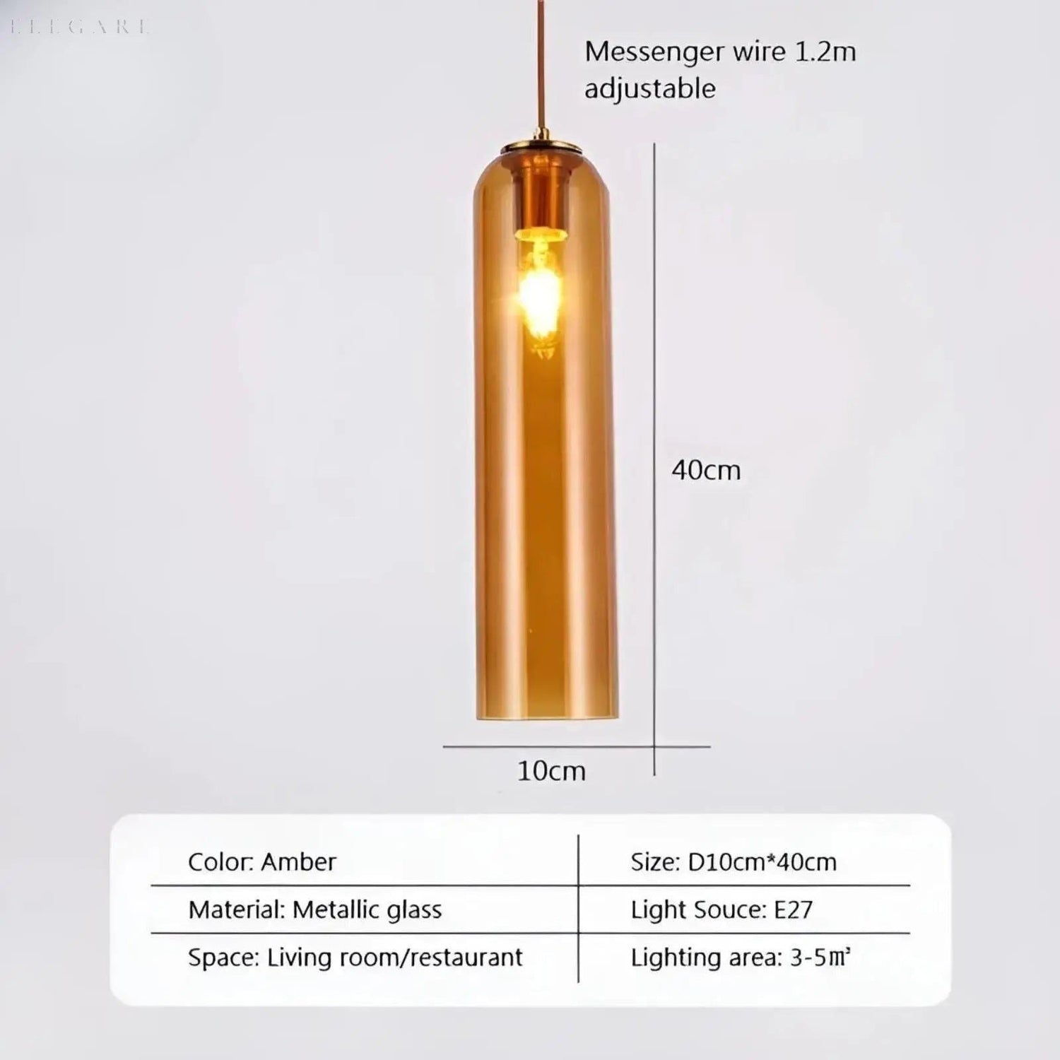 GlassBliss Lampa - Nordic Iron Glass LED Vägglampa