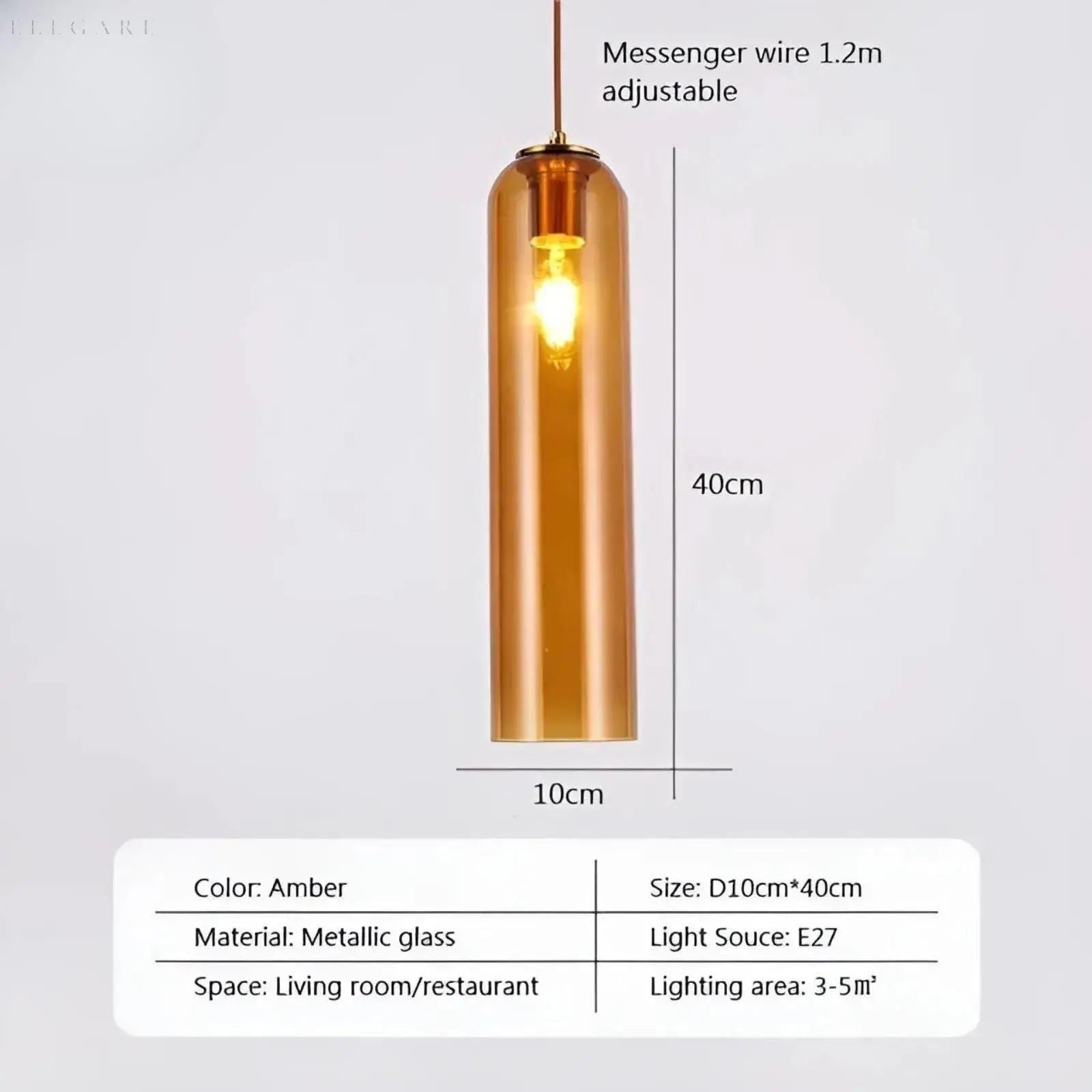 GlassBliss Lampa - Nordic Iron Glass LED Vägglampa