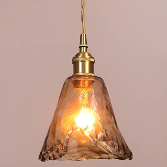 GlassElegance Light - Vintage Crystal Prism Glass Pendant Ceiling Light