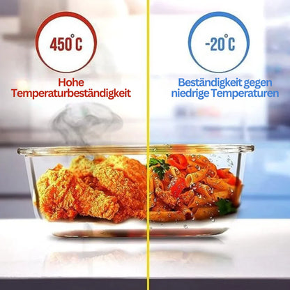 Glas-Freshkeeping-doser Set – Lufttäta förvaringsbehållare med lock för kök &amp; Meal Prep