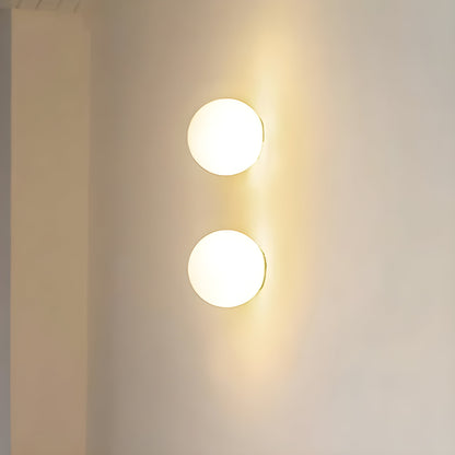 Rund Glas Vägglampa – Modern LED Lampa för Vardagsrum eller Hall