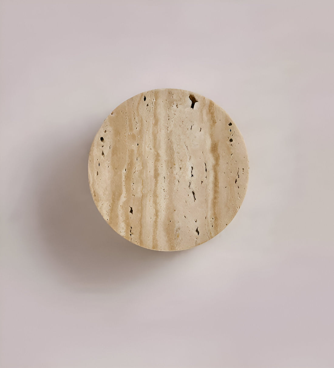 Globos Beige Vägglampa i marmor – LED-vägglampa i Wabi-Sabi-stil